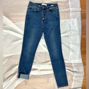 3/$15 Vervet Flying Monkey High-Rise Button Fly Stretchy Skinny Jeans Size 26